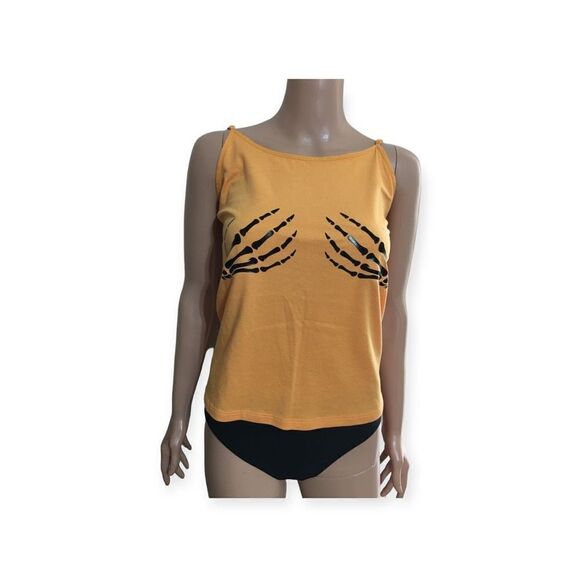 Skeleton Hands Tank Top L - Picture 2 of 4